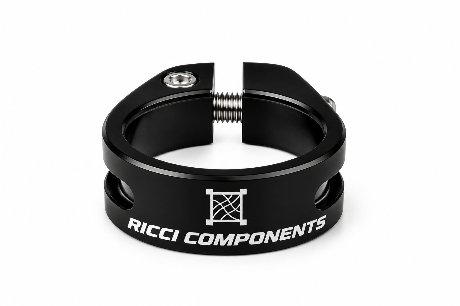 Black Ricci Seat Clamp on white
