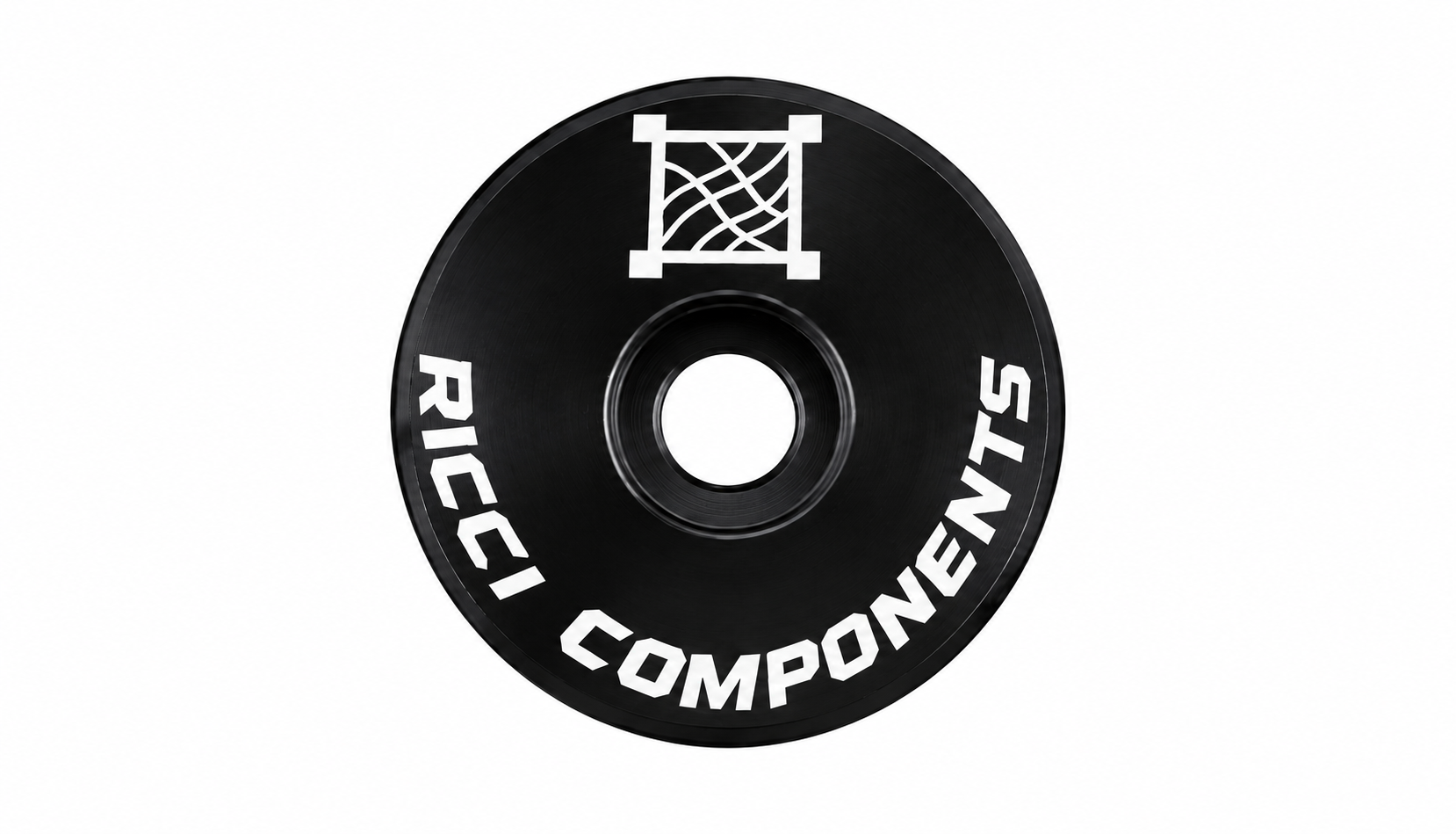 Black Ricci Components Top Cap on white